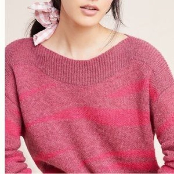 Anthropologie Zebra striped knit pullover - Picture 2 of 3